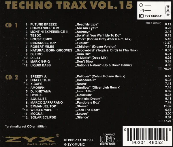 Various - Techno Trax Vol. 15 (2xCD, Comp) - Image 2