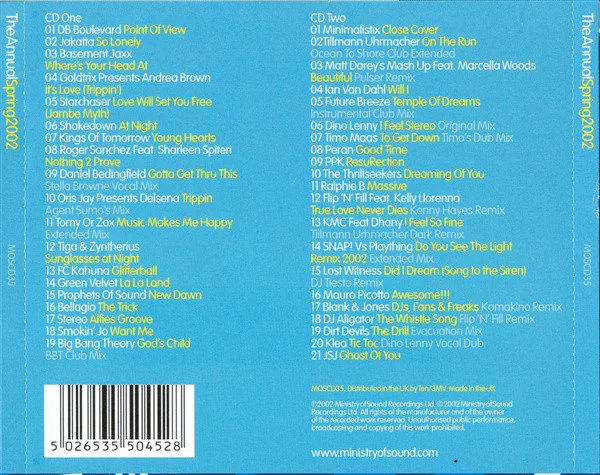 Various - The Annual Spring 2002 (2xCD, Mixed) - Image 3