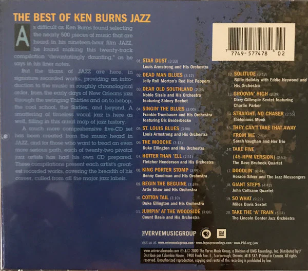 Various - The Best Of Ken Burns Jazz (CD, Comp, Club) - Image 3