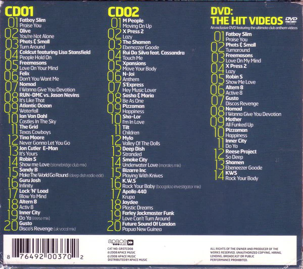 Various - The Greatest Club Anthems: The Hits The Videos (2xCD, Comp + DVD-V, Comp) - Image 2