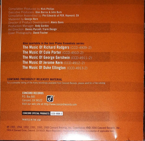 Various - The Music Of Thelonius Monk - Jazz Piano Essentials  (CD, Comp, Promo) - Image 5