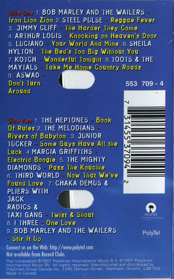 Various - The One And Only Reggae Album (Cass, Comp) - Image 3