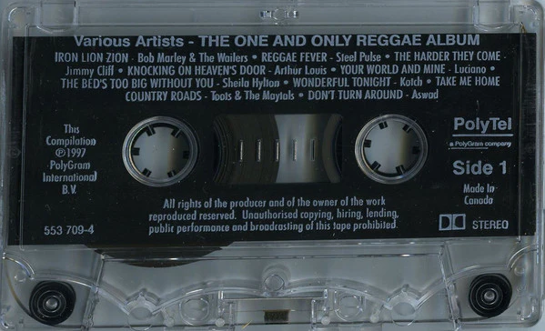 Various - The One And Only Reggae Album (Cass, Comp) - Image 5