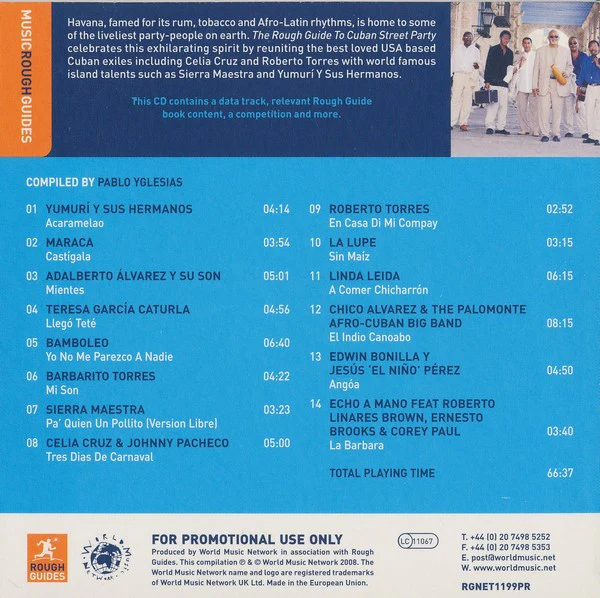 Various - The Rough Guide To Cuban Street Party (CD, Comp, Enh, Promo) - Image 2