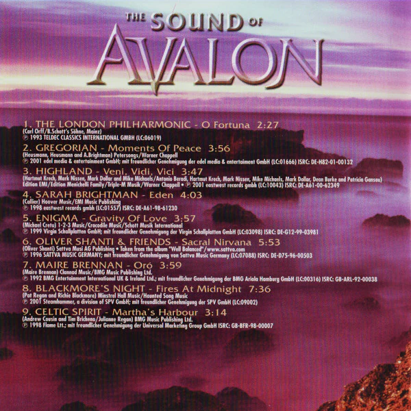 Various - The Sound Of Avalon (Die Schönsten Mystischen Songs) (CD, Comp) - Image 4