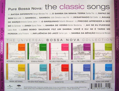 Various - The Universal Bossa Nova Collection - Pure Bossa Nova: The Classic Songs (CD, Comp) - Image 2