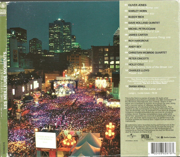Various - The Very Best...Live - Les Meilleurs Moments... Volume 1 (CD, Comp) - Image 2
