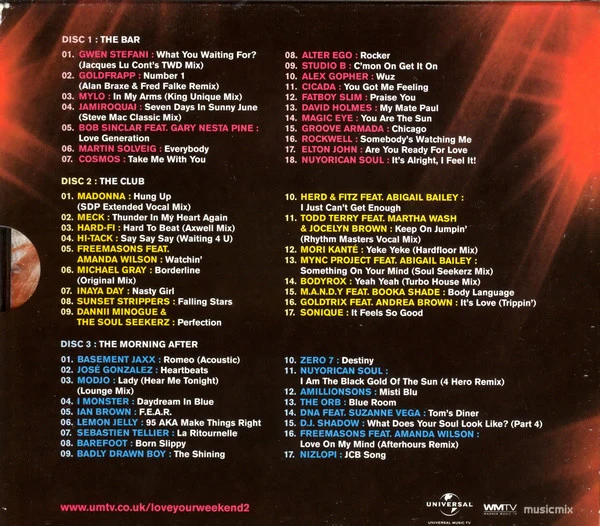 Various - The Weekend (The Bar/The Club/The Morning After) (Volume 2) (3xCD, Comp, Mixed) - Image 2