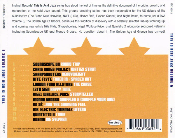 Various - This Is Acid Jazz Volume Six: The Golden Age Of Groove (CD, Comp) - Image 2
