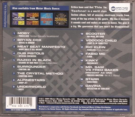 Various - This Is Techno! (CD, Comp) - Image 3