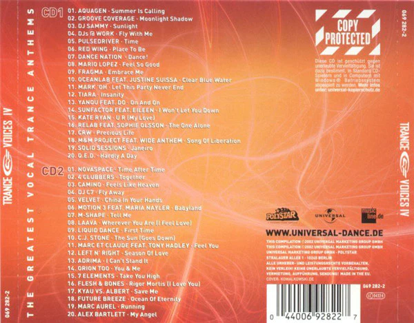 Various - Trance Voices Volume Four (2xCD, Comp, Copy Prot.) - Image 4