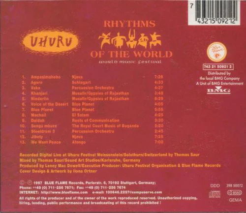 Various - Uhuru; Rhythms Of The World (CD, Comp) - Image 2