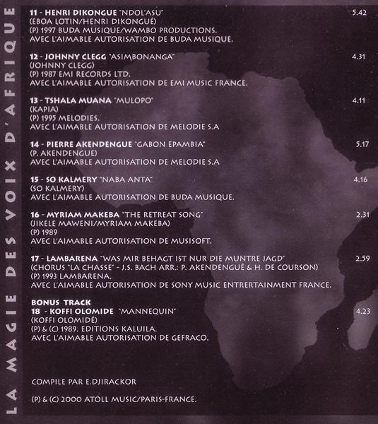 Various - United Voices Of Africa (CD, Comp) - Image 3