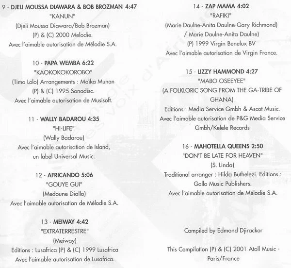 Various - United Voices Of Africa No. 2 (CD, Comp) - Image 3