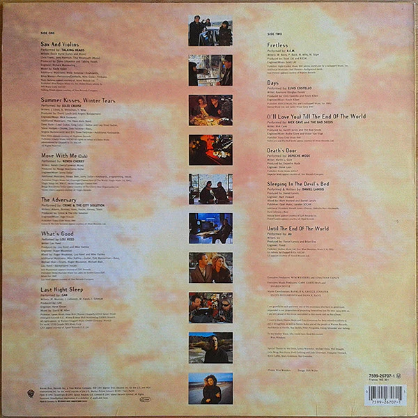 Various - Until The End Of The World (Music From The Motion Picture Soundtrack) (LP, Album) - Image 2
