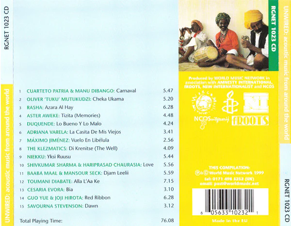 Various - Unwired: Acoustic Music From Around The World (CD, Comp) - Image 2