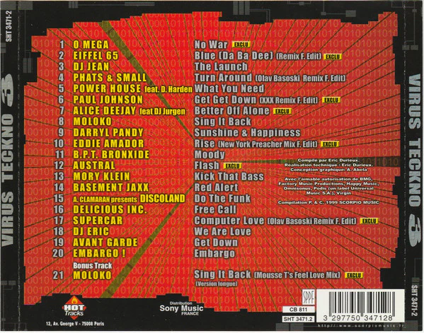 Various - Virus Teckno 3 (In House) (CD, Comp) - Image 2
