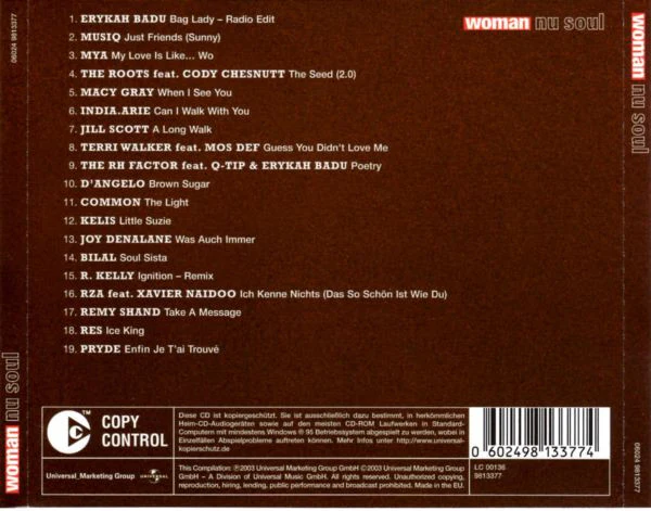 Various - Woman Nu Soul (CD, Comp) - Image 2