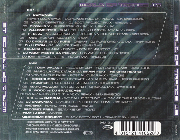 Various - World Of Trance 15 (2xCD, Comp) - Image 2