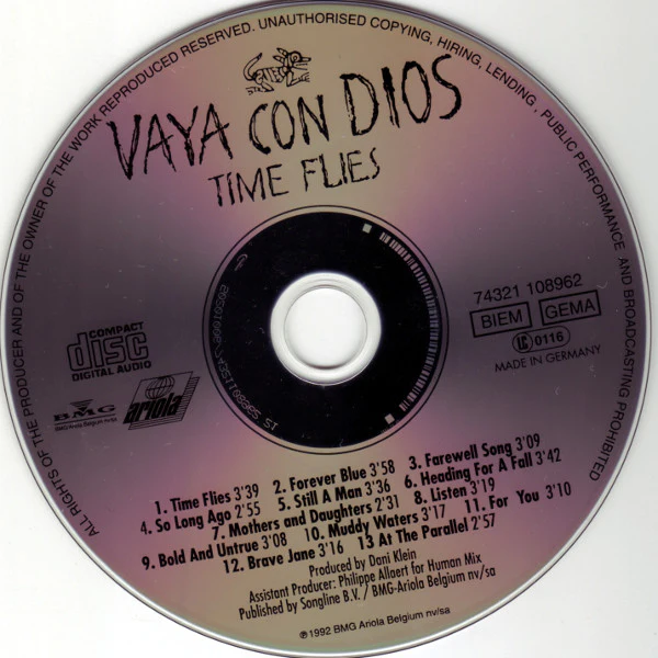 Vaya Con Dios - Time Flies (CD, Album, RP) - Image 3