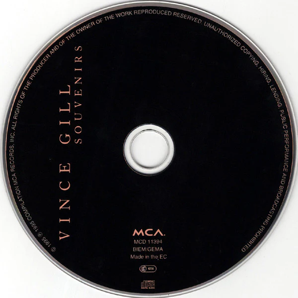 Vince Gill - Souvenirs (CD, Comp) - Image 3