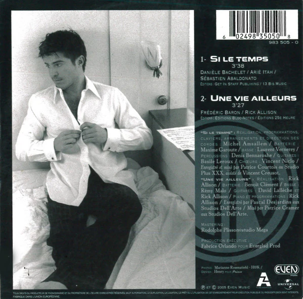 Vincent Niclo - Si Le Temps (CD, Single) - Image 2