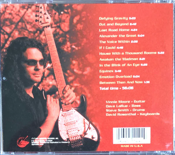 Vinnie Moore - Defying Gravity (CD, Album, RE) - Image 2