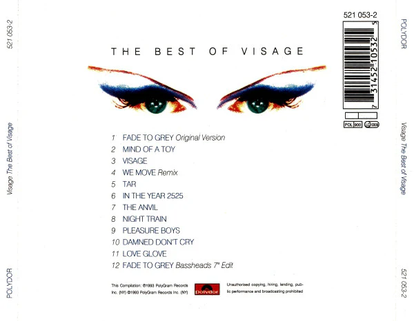 Visage - Fade To Grey (The Best Of Visage) (CD, Comp, RE, RP) - Image 2
