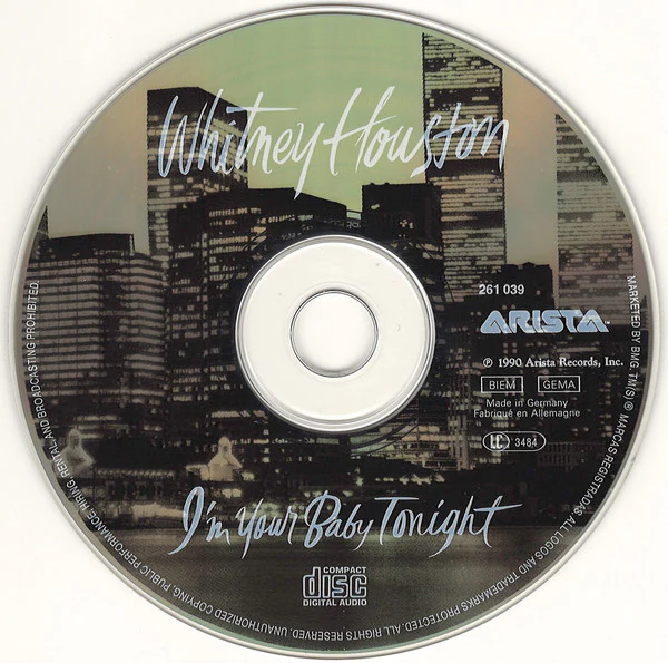 Whitney Houston - I'm Your Baby Tonight (CD, Album) - Image 3