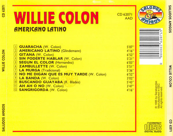 Willie Colon* - Americano Latino (CD, Comp) - Image 3