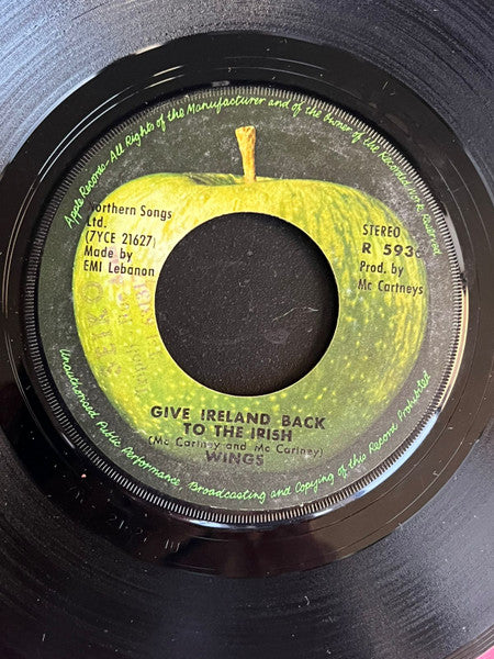 Wings  - Give Ireland Back To The Irish (7", Single)