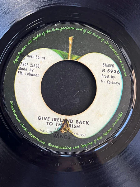Wings  - Give Ireland Back To The Irish (7", Single) - Image 2