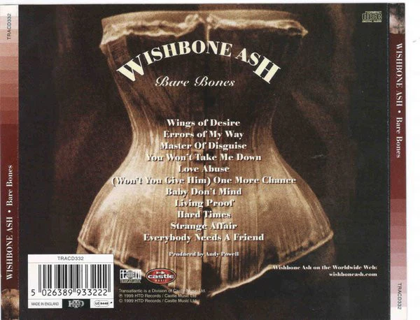 Wishbone Ash - Bare Bones (CD, Album) - Image 2