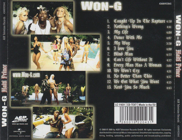 Won-G - Haiti Prince (CD, Album) - Image 2