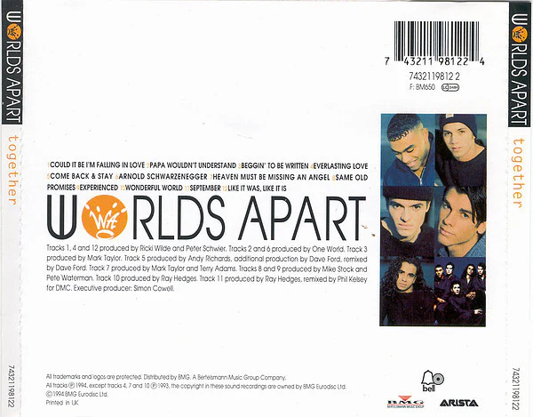 Worlds Apart - Together (CD, Album, 1st) - Image 2