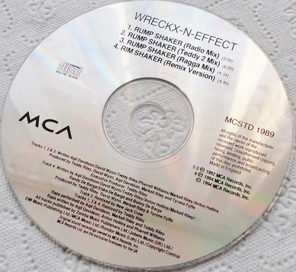 Wrecks-N-Effect - Rump Shaker (CD, Single) - Image 3