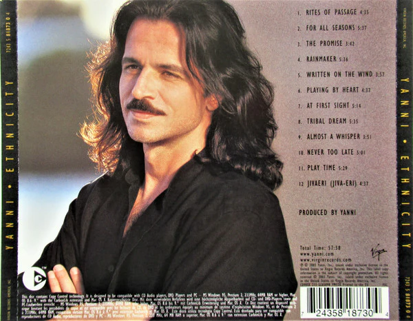 Yanni  - Ethnicity (CD, Album, Copy Prot. + DVD-V, Multichannel, PAL) - Image 2