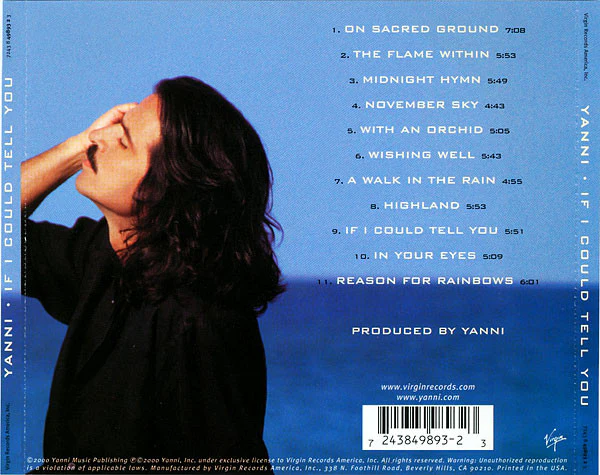 Yanni  - If I Could Tell You (CD, Album) - Image 4