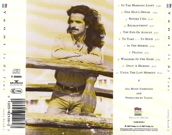 Yanni - In My Time (CD) - Image 2