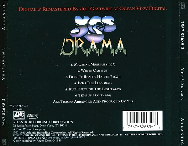 Yes - Drama (CD, Album, RE, RM) - Image 2
