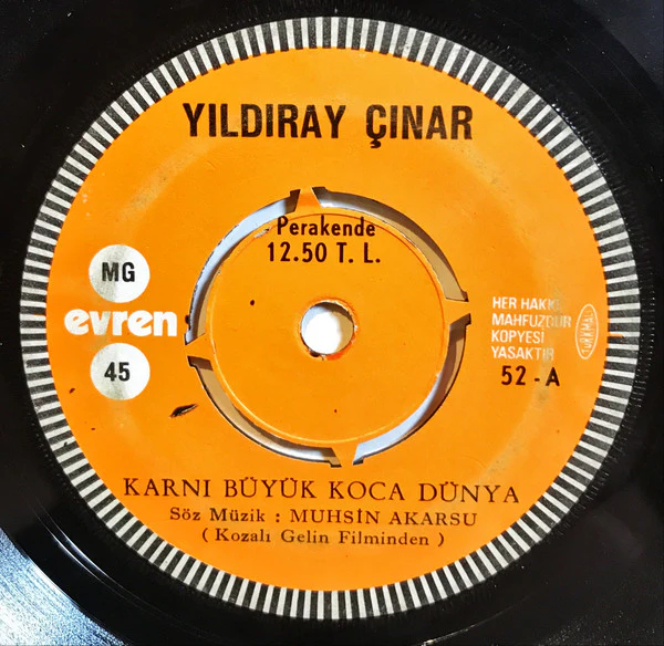 Yıldıray Çınar - Karnı Büyük Koca Dünya / Şu Samsunun Evleri (7", Single) - Image 3