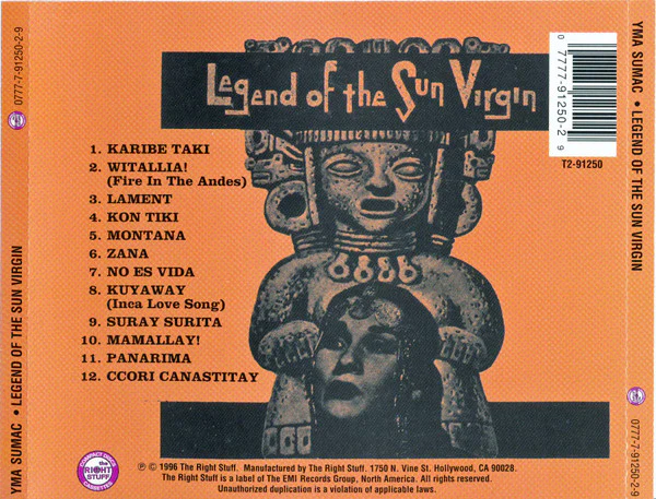 Yma Sumac - Legend Of The Sun Virgin (CD, Album, RE) - Image 2