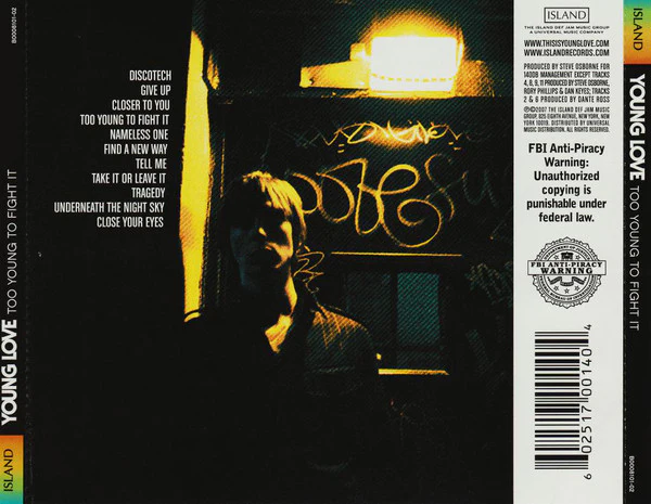 Young Love - Too Young To Fight It (CD, Album) - Image 2