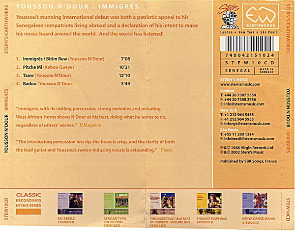Youssou N'Dour - Immigrés (CD, Album, RE) - Image 2