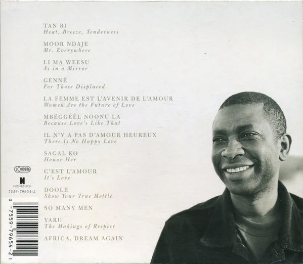 Youssou N'Dour - Nothing's In Vain (Coono Du Réér) (CD, Album) - Image 2