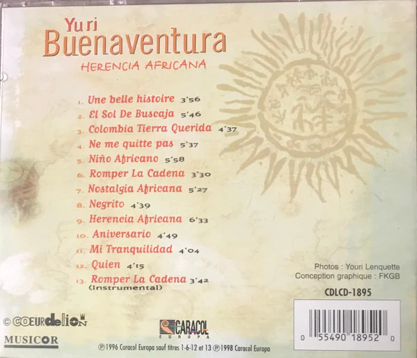 Yuri Buenaventura - Herencia Africana (CD, Album, RE) - Image 3