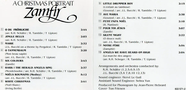 Zamfir* - A Christmas Portrait (CD, Album, RP) - Image 2