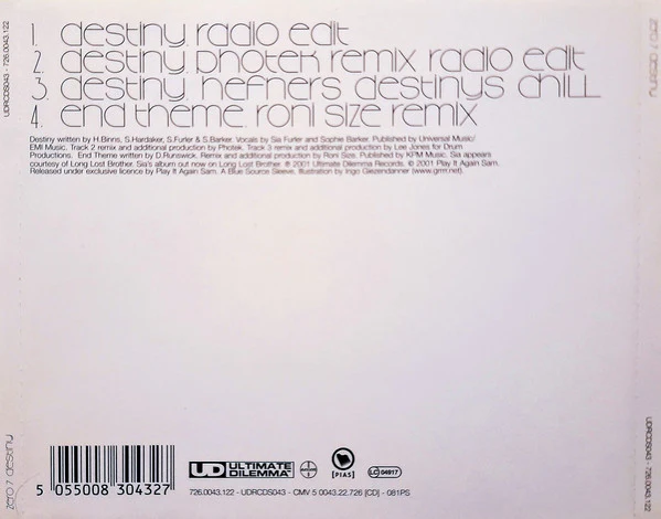Zero 7 - Destiny (CD, Maxi) - Image 2